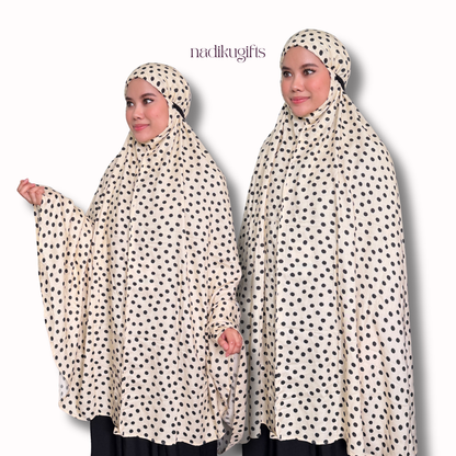 Telekung Polka Dot Saudah Wear