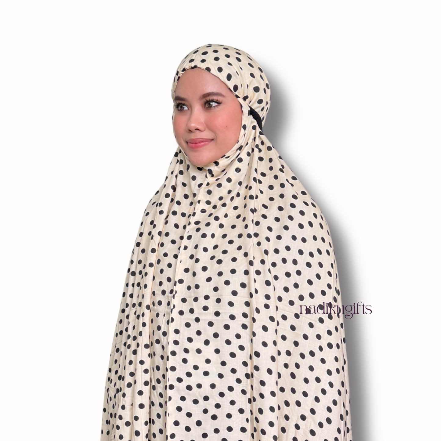 Telekung Polka Dot Saudah Wear