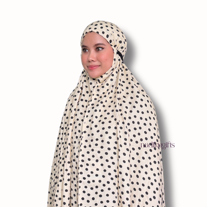 Telekung Polka Dot Saudah Wear