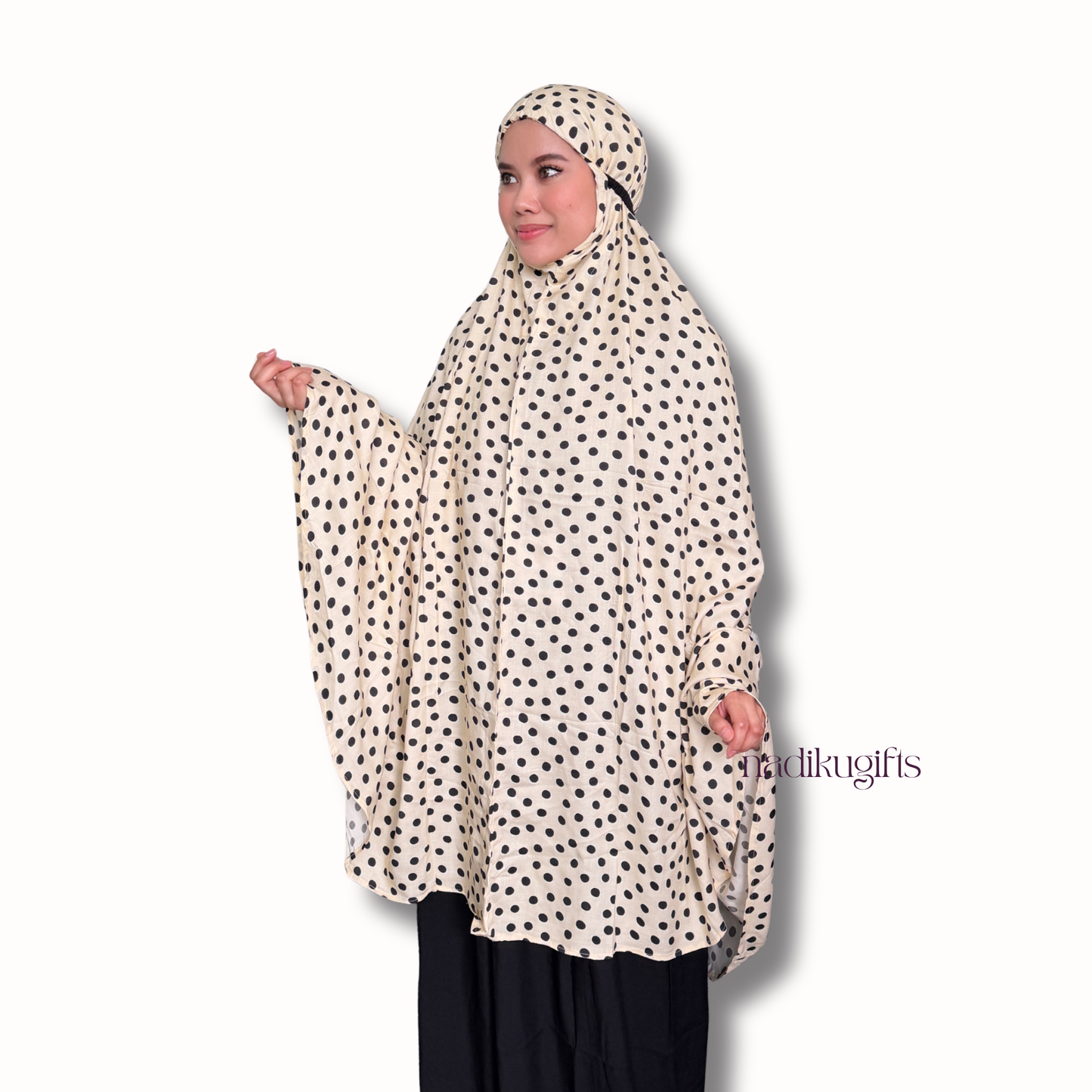 Telekung Polka Dot Saudah Wear