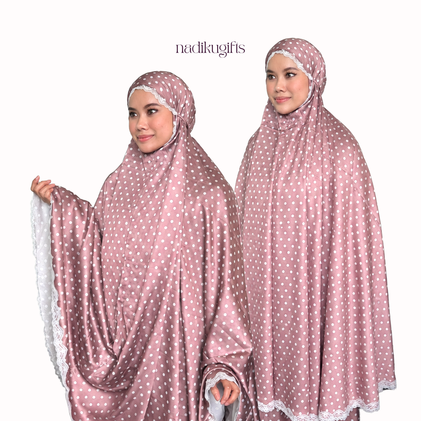Telekung Polka Dot Kimya