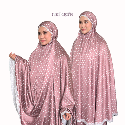 Telekung Polka Dot Kimya